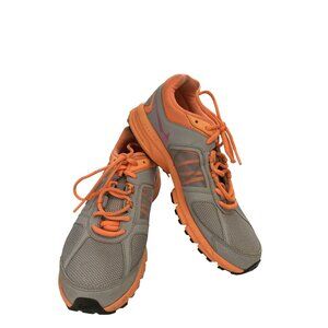 Nike air 616596 Women's Size 8 Gray Orange Mesh  Running  Sneakers Shoes